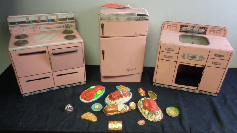 vintage sears metal play kitchen